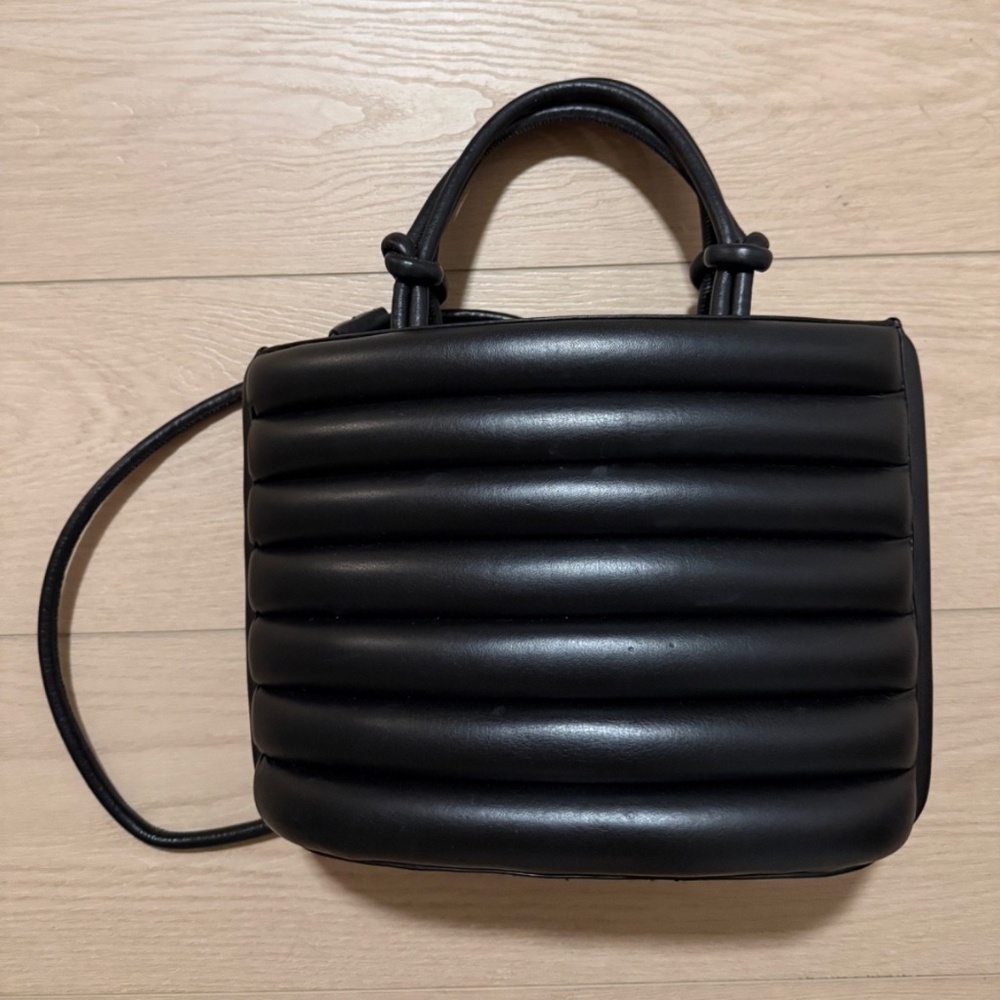 STAUD “Louie” Quilted Leather Drawstring Bag